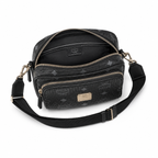 MCM Aren Series Black Camera Bag