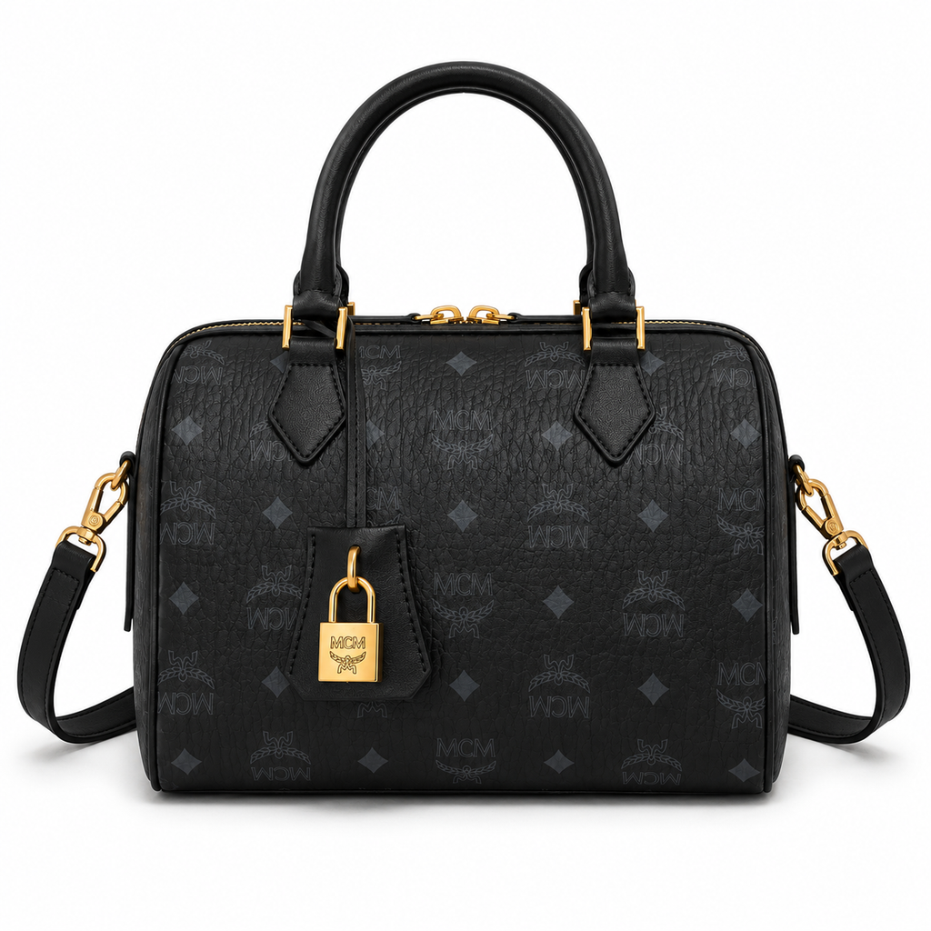 MCM Ella Series Small Boston Bag