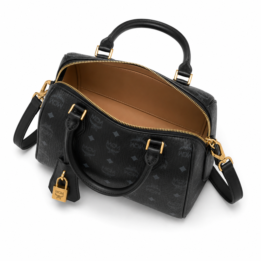 MCM Ella Series Small Boston Bag