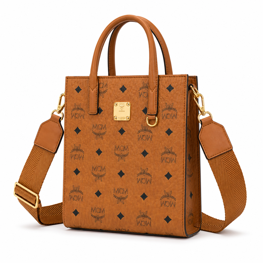 MCM Klassik Visetos Mini Music Book Bag