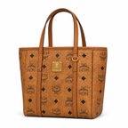MCM Toni Visetos Mini Basket Tote Bag