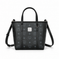 MCM Toni Visetos Mini Basket Tote Bag