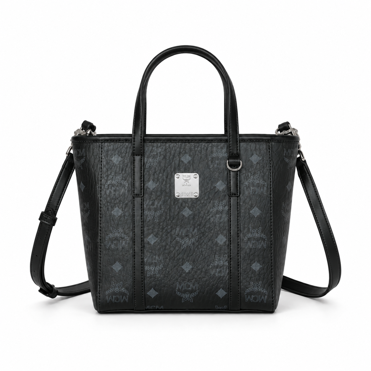 MCM Toni Visetos Mini Basket Tote Bag