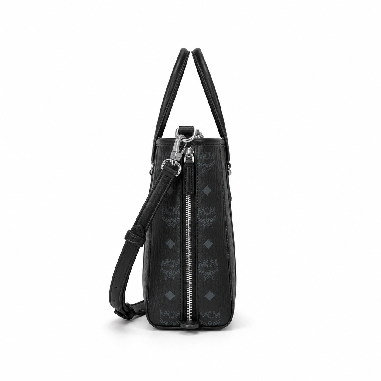 MCM Toni Visetos Mini Basket Tote Bag