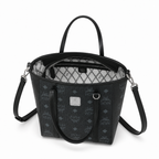 MCM Toni Visetos Mini Basket Tote Bag
