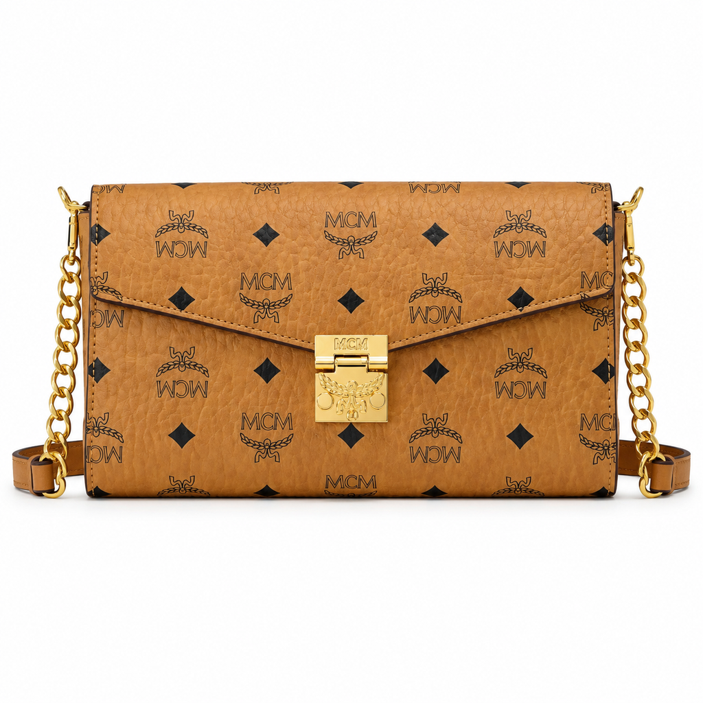MCM Tracy Series Chain Envelope Bag