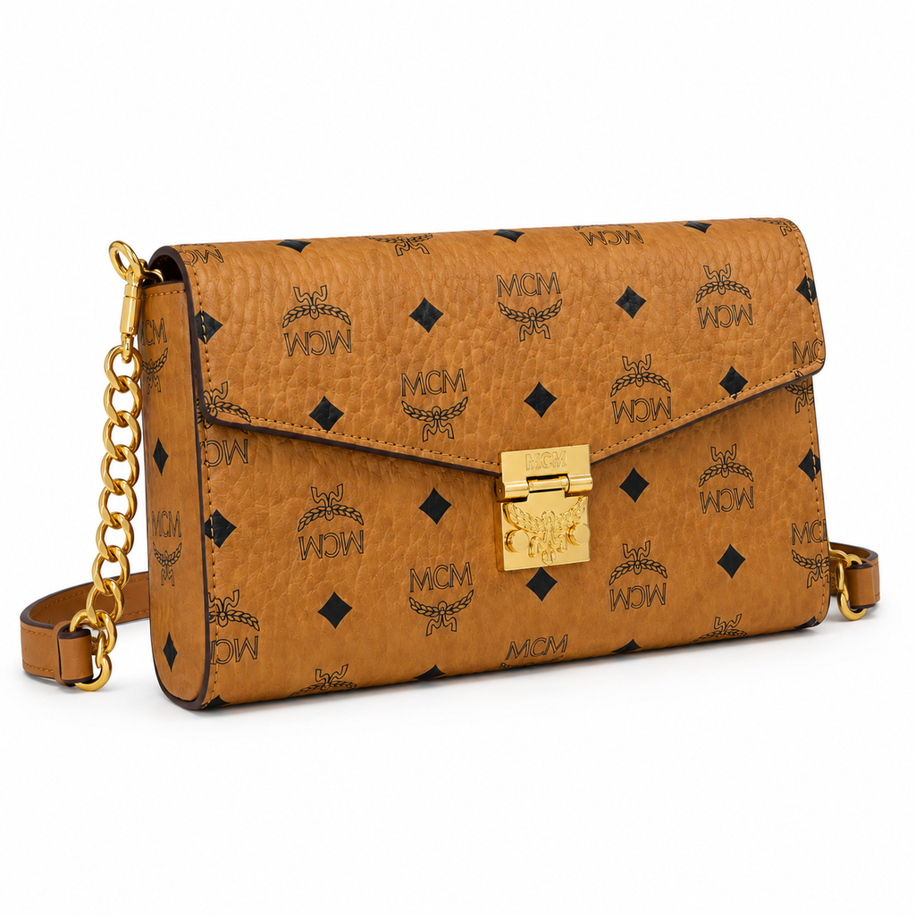 MCM Tracy Series Chain Envelope Bag