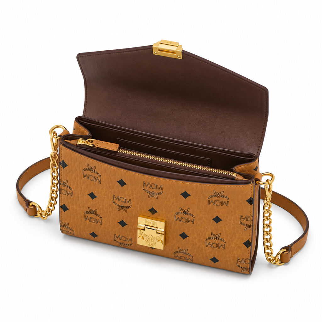 MCM Tracy Series Chain Envelope Bag
