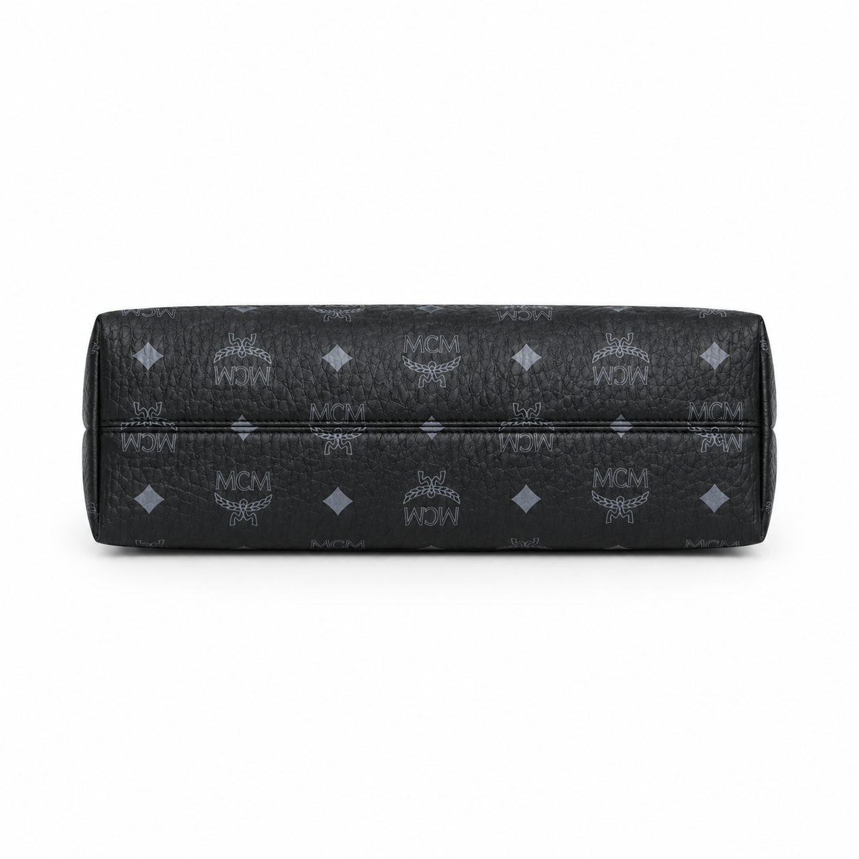 MCM Aren Visetos Series Black Hobo Shoulder Bag