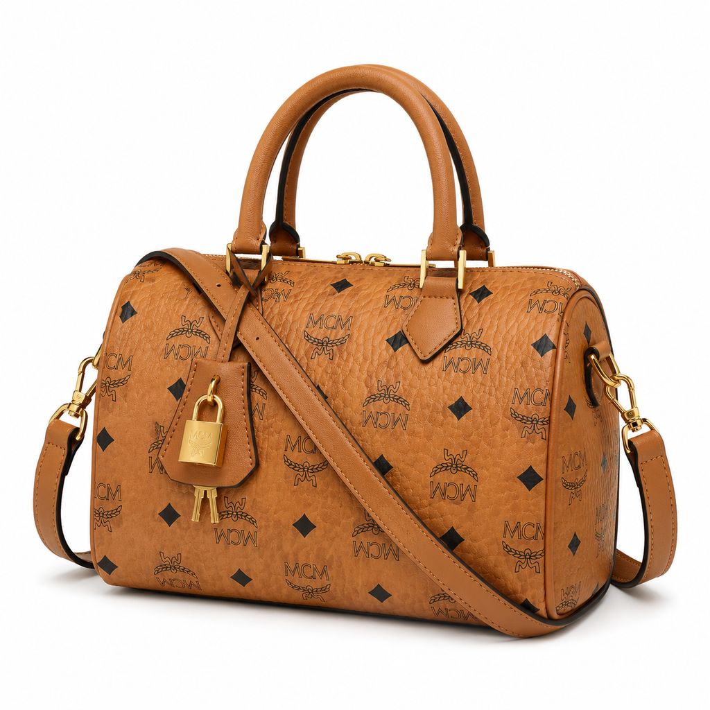 MCM Ella Series Mini Boston Bag
