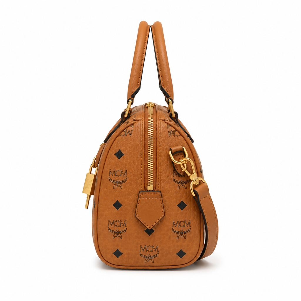 MCM Ella Series Mini Boston Bag
