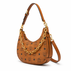 MCM Aren Crescent Bag