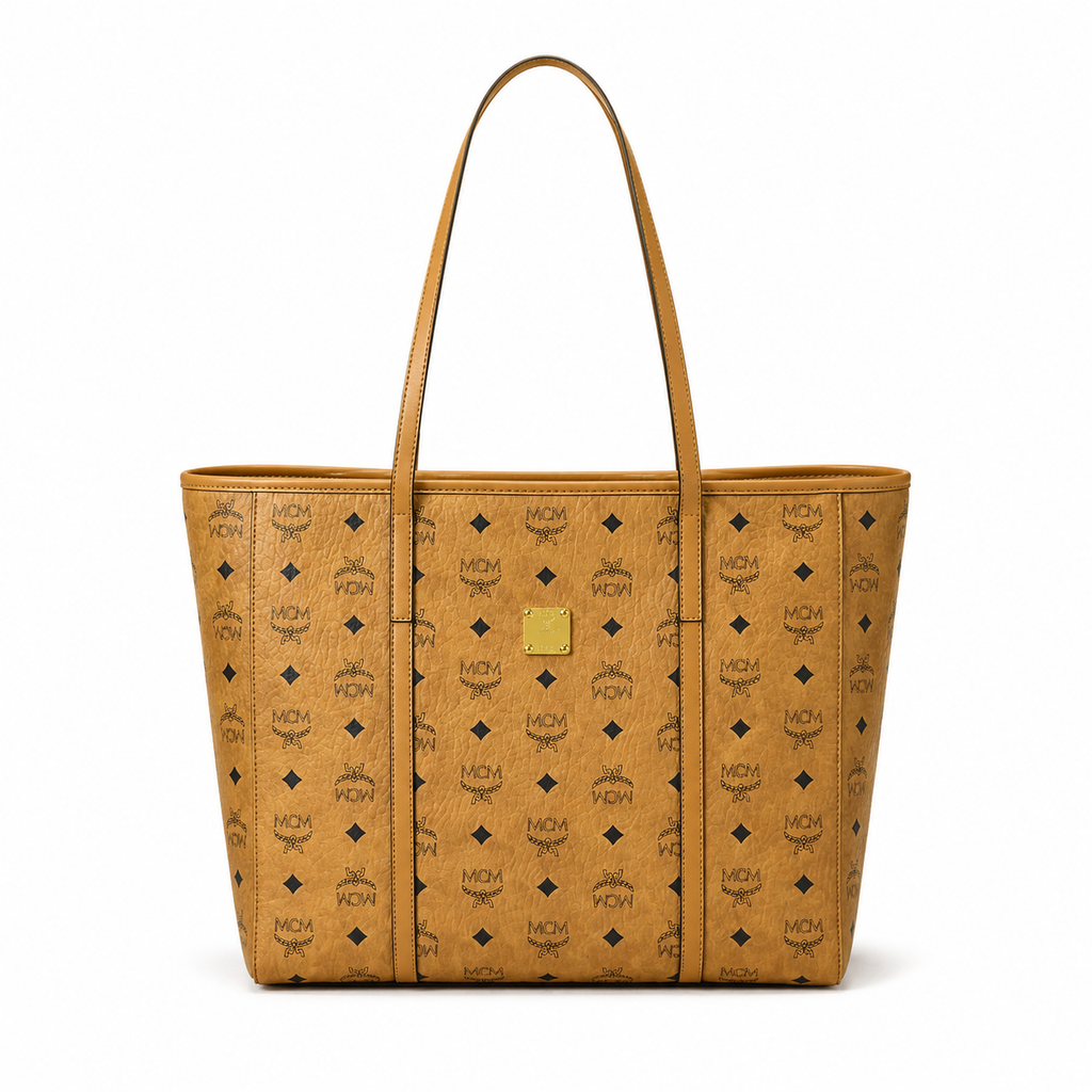 MCM Toni Visetos Medium Tote Bag