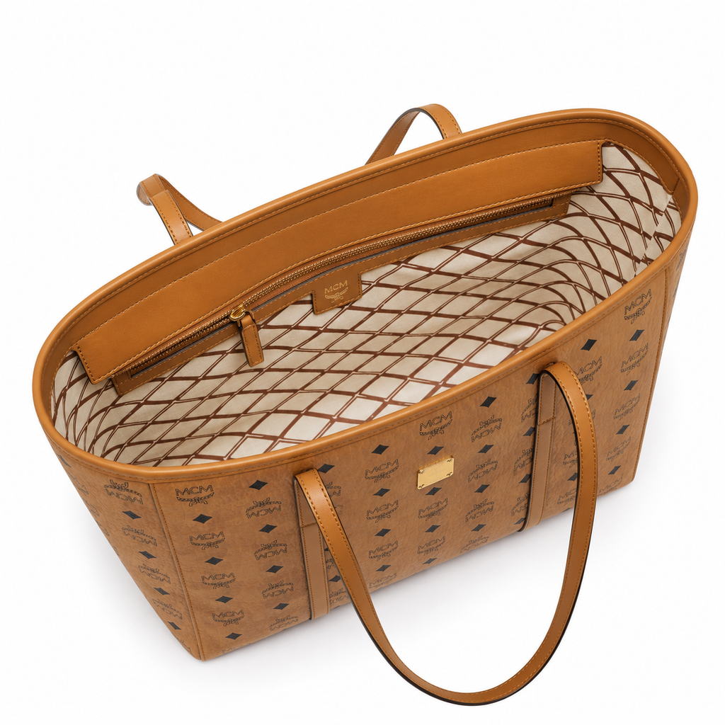 MCM Toni Visetos Medium Tote Bag