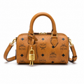 MCM Ella Visetos Series Mini Boston Bag