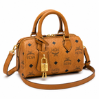 MCM Ella Visetos Series Mini Boston Bag