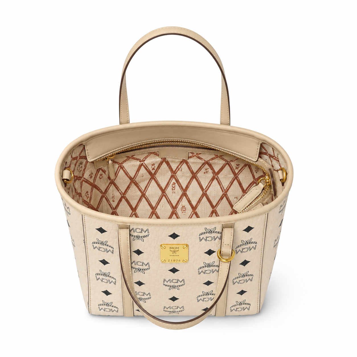 MCM Toni Visetos Series Mini Basket Tote Bag