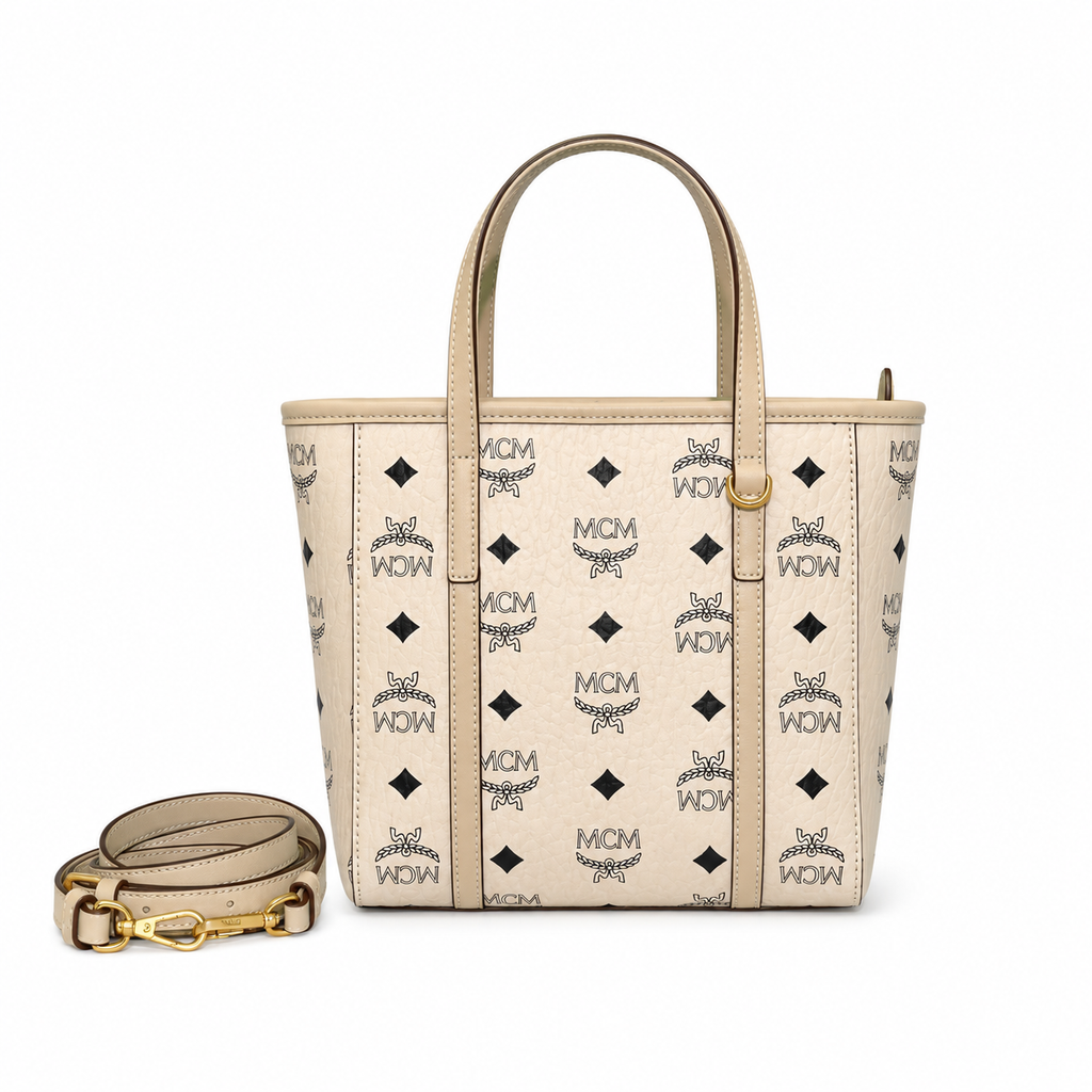 MCM Toni Visetos Series Mini Basket Tote Bag