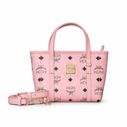 MCM Toni Visetos Series Ultra-Mini Basket Tote Bag