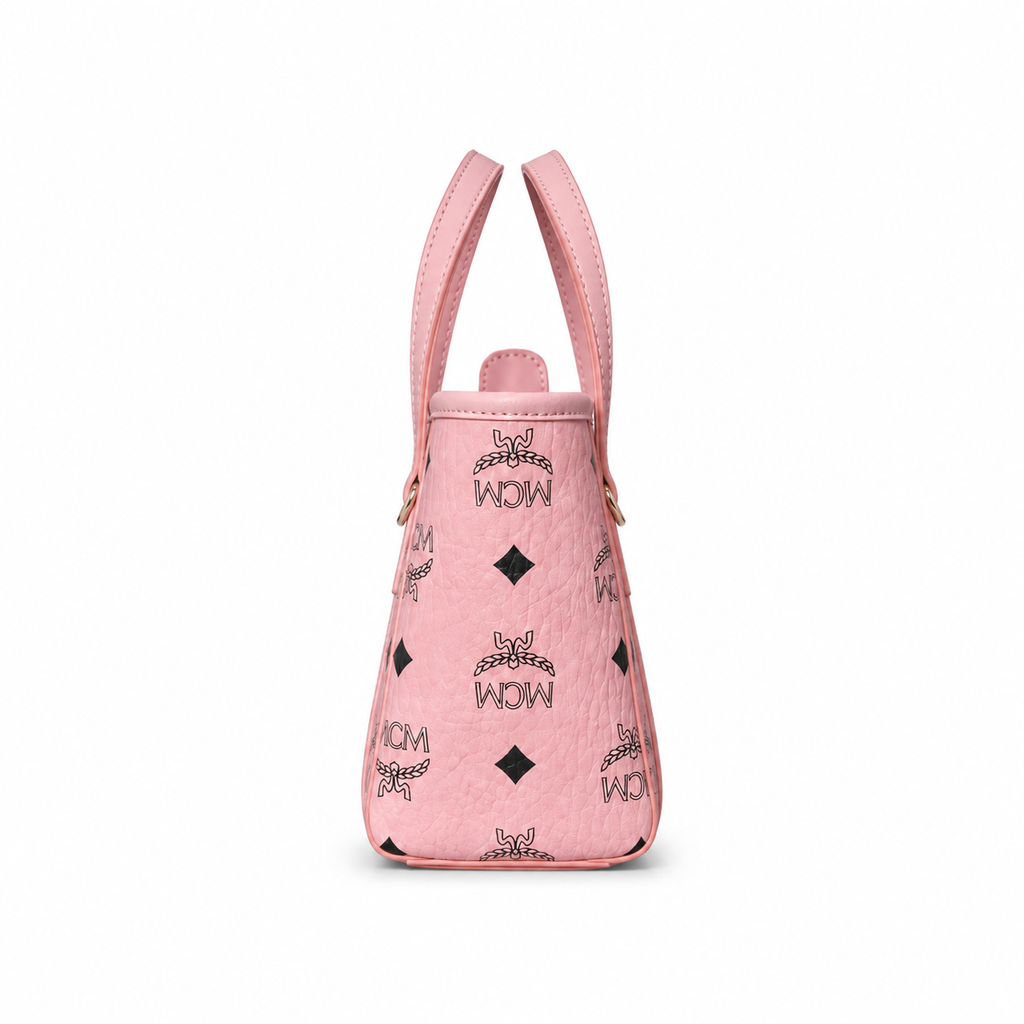 MCM Toni Visetos Series Ultra-Mini Basket Tote Bag