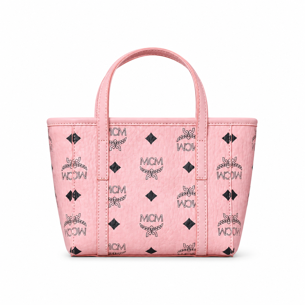 MCM Toni Visetos Series Ultra-Mini Basket Tote Bag