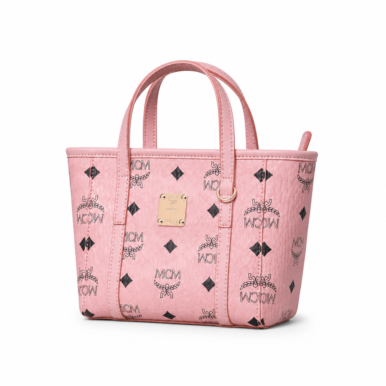 MCM Toni Visetos Series Ultra-Mini Basket Tote Bag