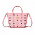 MCM Toni Visetos Mini Tote Bag – Pink Monogram, Gold Hardware, MWPFSMT03