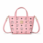 MCM Toni Visetos Series Ultra-Mini Basket Tote Bag