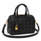 MCM Ella Visetos Boston Bag