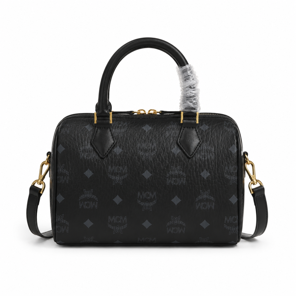 MCM Ella Visetos Boston Bag