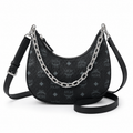 MCM Aren Series Crescent Shoulder Bag