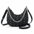 MCM Aren Series Crescent Shoulder Bag