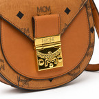 MCM Patricia Visetos Mini Saddle Bag