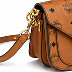 MCM Patricia Visetos Mini Saddle Bag