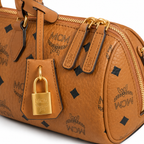 MCM Ella Visetos Series Mini Boston Bag