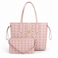 MCM Liz Visetos Series Medium Reversible Tote Bag with Pouch