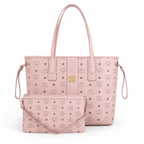 MCM Liz Visetos Series Medium Reversible Tote Bag with Pouch