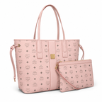 MCM Liz Visetos Series Medium Reversible Tote Bag with Pouch