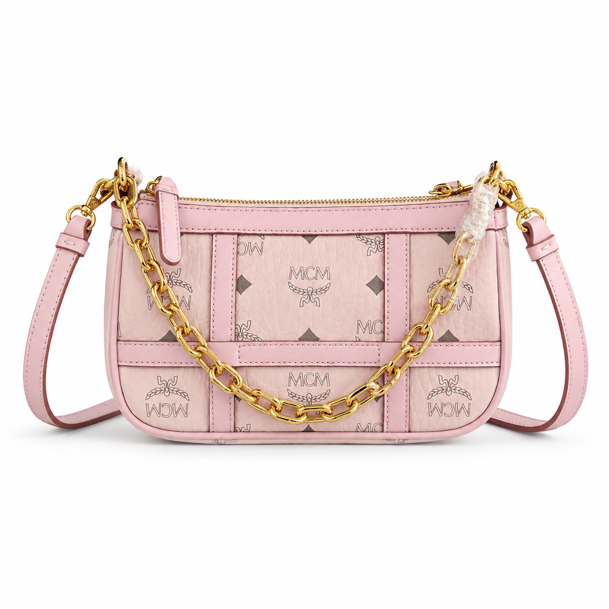 MCM Delmy Visetos Series Mini Chain Shoulder Bag