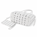MCM Liz Visetos Series Small Reversible Tote Bag (with Pouch) — White