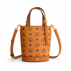 MCM Aren Visetos Series Mini Bucket Bag