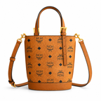 MCM Aren Visetos Series Mini Bucket Bag