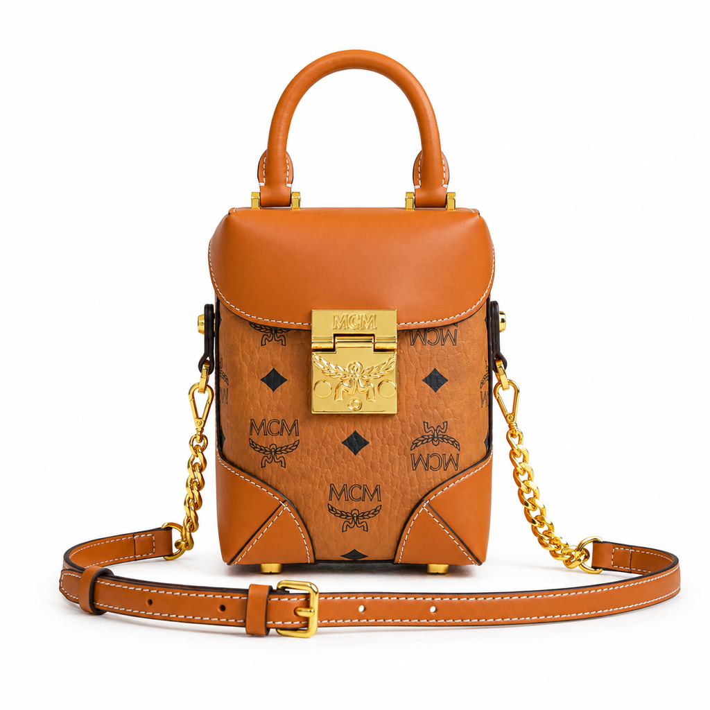 MCM Soft Berlin Series Mini Fries Bag