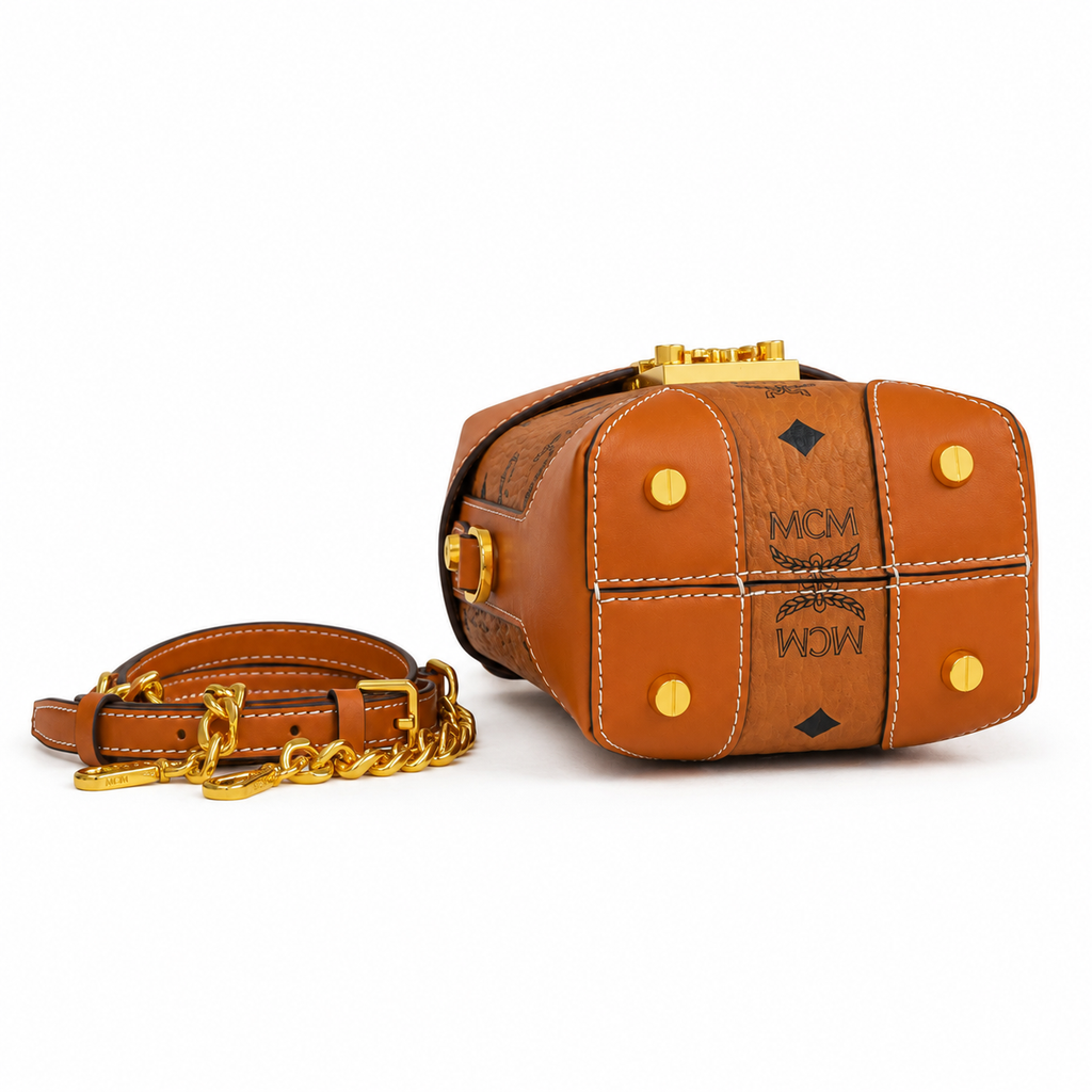 MCM Soft Berlin Series Mini Fries Bag