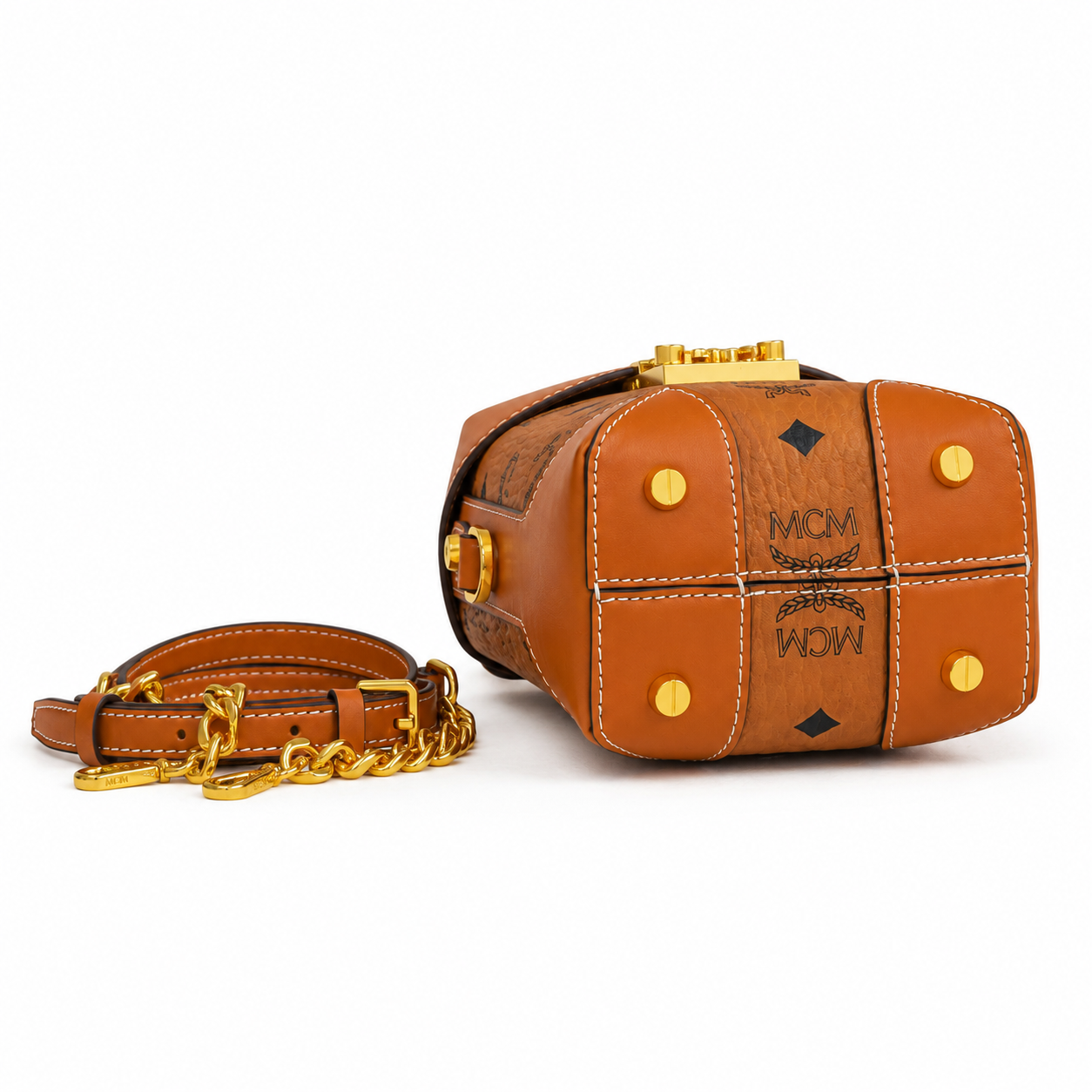 MCM Soft Berlin Series Mini Fries Bag