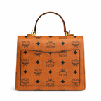 MCM Patricia Satchel Visetos Series — Small Accordion Bag