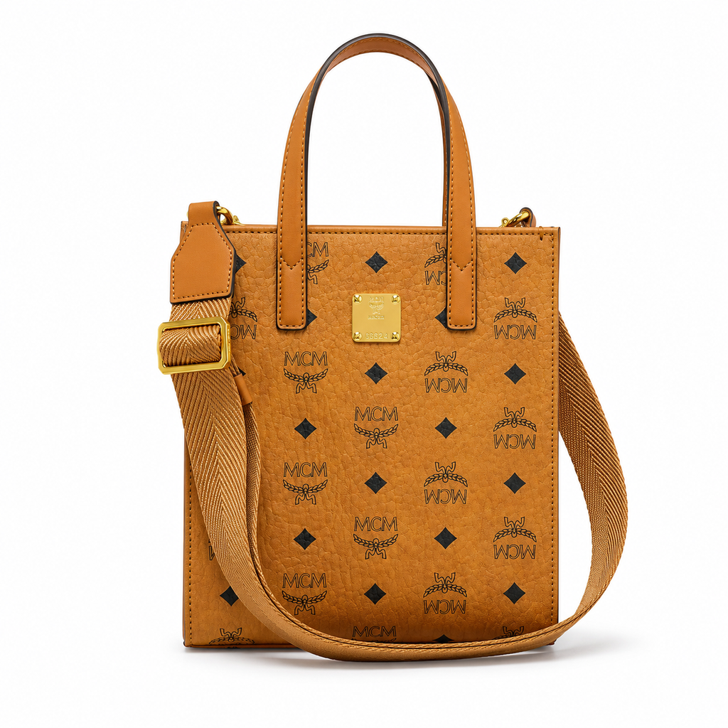 MCM Klassik Visetos Series Mini Tote Bag