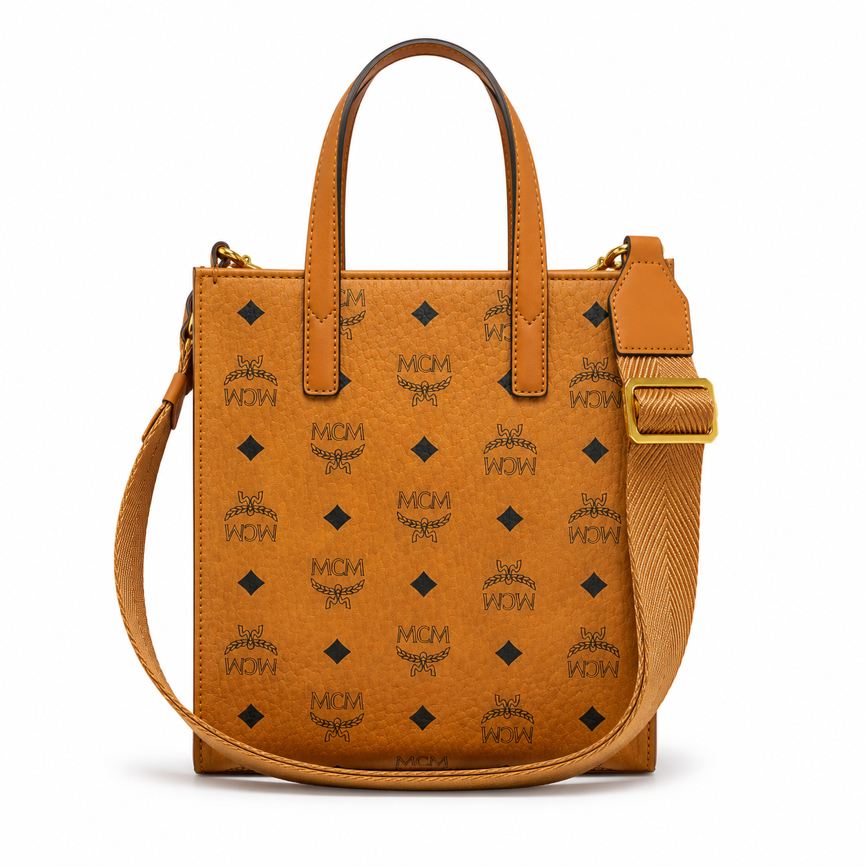 MCM Klassik Visetos Series Mini Tote Bag