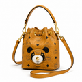 MCM ZOO Series Panda Mini Bucket Bag