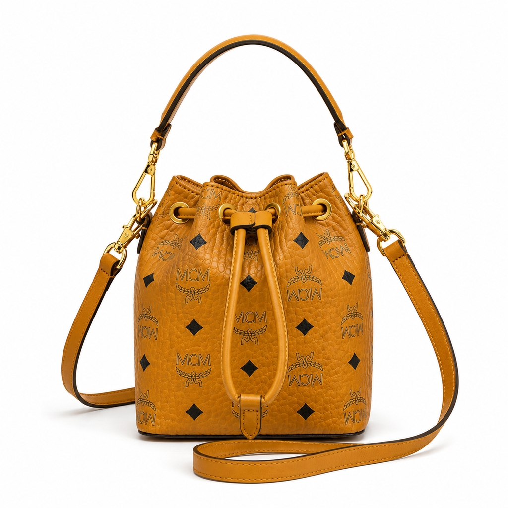 MCM ZOO Series Panda Mini Bucket Bag